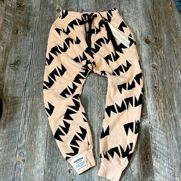 nununu Other - Kids (sz 8/9) NWT - nununu French Terry Baggy Pants - Nude & Black